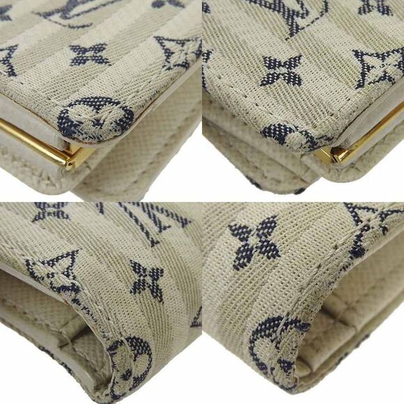 Louis Vuitton Wallet Monogram Mini Lin Porte M95659 Porte Monnaie Viennois - Picture 5 of 9